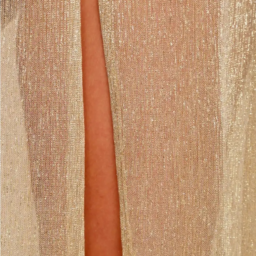 Lulu's Gold Sheer Swim Coverup - Picture 5 of 7